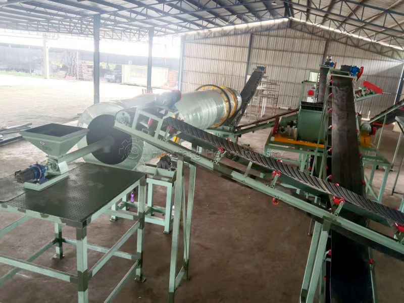 double-roller press granulation production line