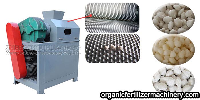 Technology of dry extrusion double roller granulation of organic fertilizer